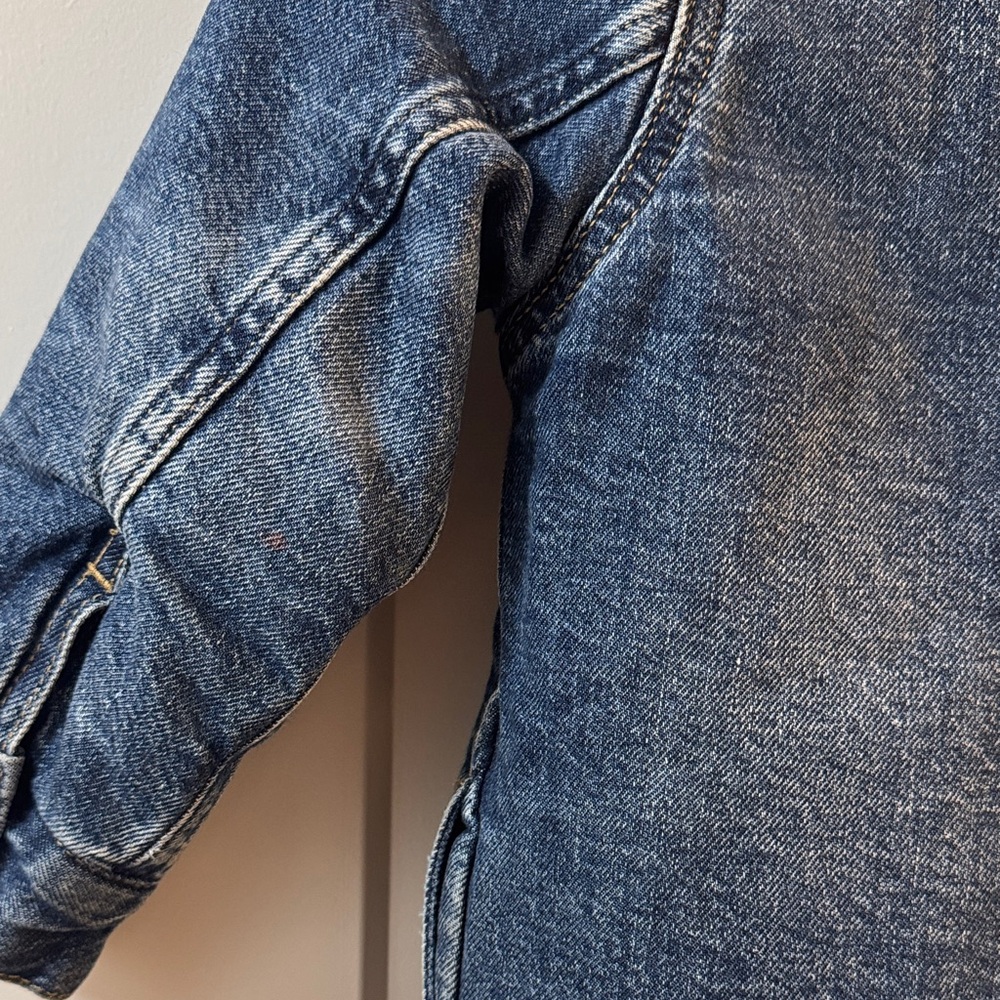 GAP Kids Denim Jacket with Cream Sherpa - Picture 6 of 8